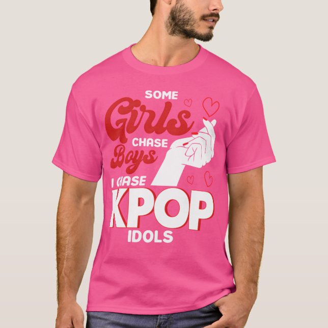 T-shirt Girls Chase Boys I Chase Kpop Idols Kpop Merch 80s (Devant)