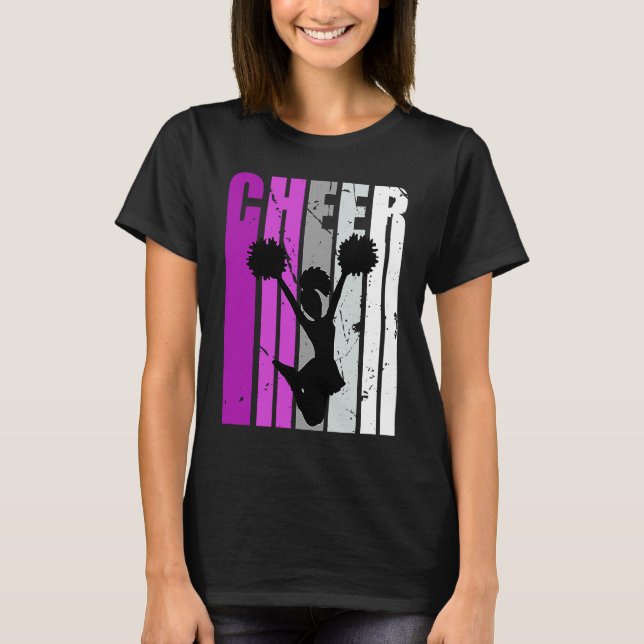 T-shirt Girls Cheerleading Colors Cheerleader Fan Coach Ch (Devant)