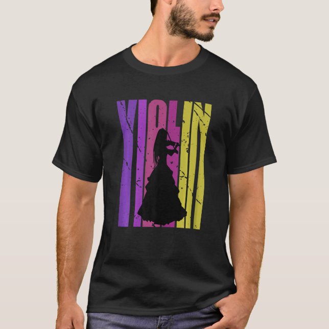 T-shirt Girls Cute Violin Daughter Queen Violinist Player  (Devant)