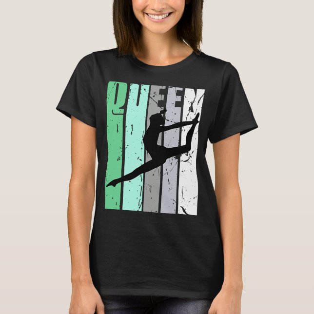 T-shirt Girls Dance Queen Dance Retro Graphic Motivate (Devant)