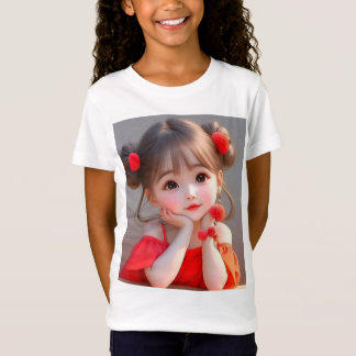 T-shirt Girls' Fine Jersey - adorable mignonne Lit