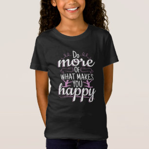 T-Shirt Girls Gymnastique - Motivational Happy Cote