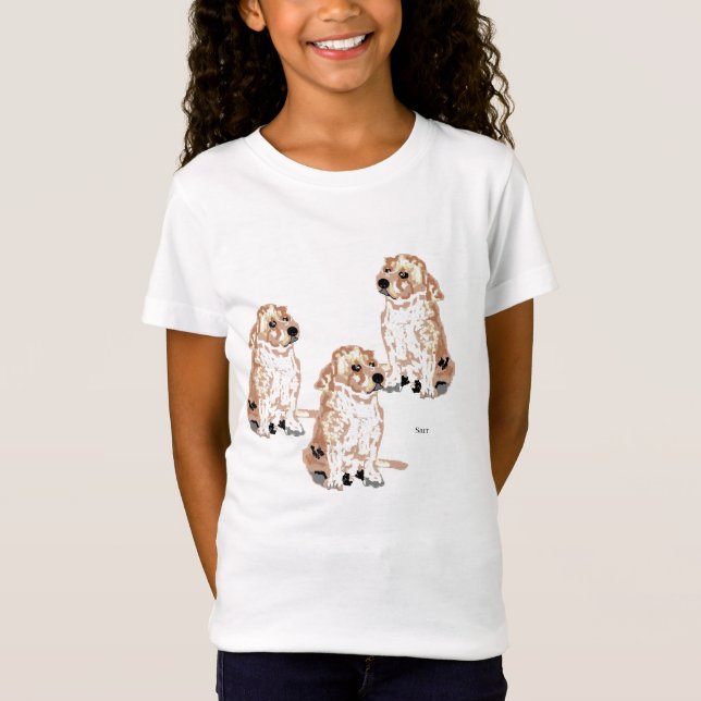 T-Shirt : Girls Labrador Retriever (Devant)