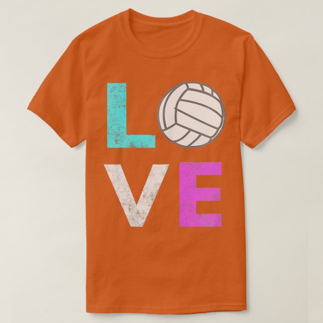 T-shirt Girls Love Volleyball Meilleur Amusant Cadeau Anni (Design devant)