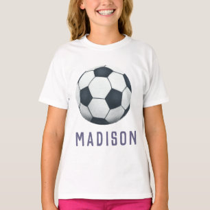 T-shirt Girls Modern Soccer Jersey Nombre Sports