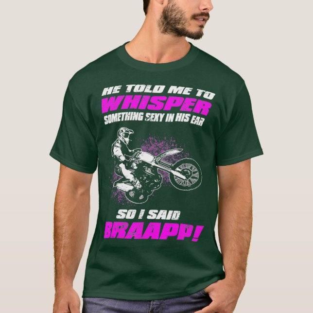 T-shirt Girls Motocross Supercross Drôle cadeau pour dames (Devant)