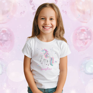 T-shirt Girls Pastel Cute Magique Unicorn