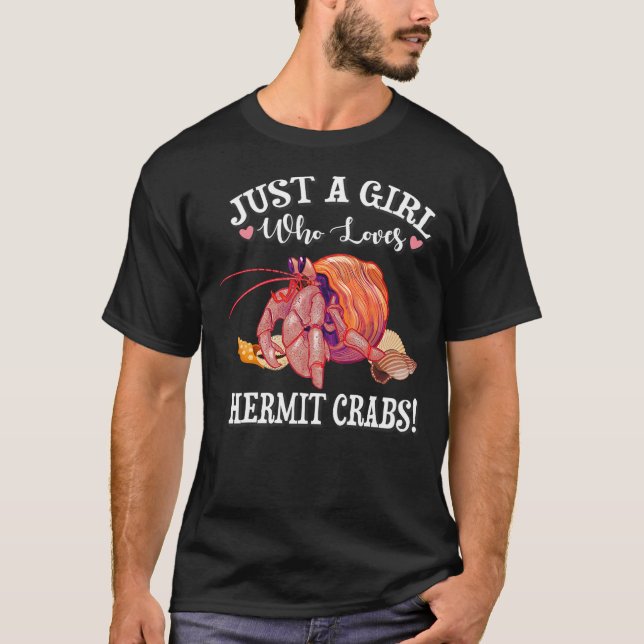 T-shirt Girls Pet Hermit Crab Lover (Devant)