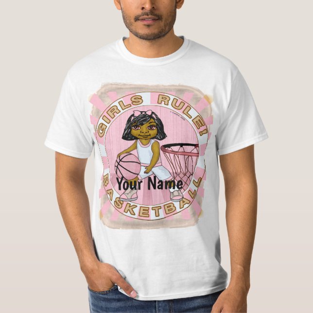 T-shirt Girls Rules Basketball (Devant)
