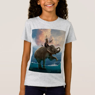 T-Shirt Girl's shirt with elephant design in the est