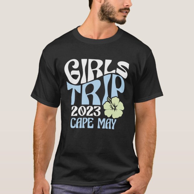 T-shirt Girls Trip 2023 Cape May Beach Destination Retro G (Devant)
