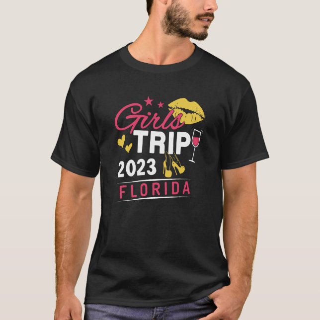 T-shirt Girls Trip 2023 Florida Weekend Travel Group Match (Devant)