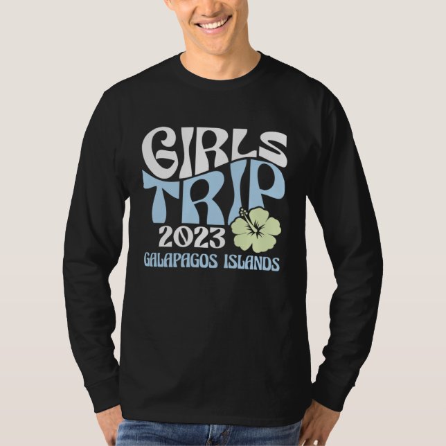 T-shirt Girls Trip 2023 Galapagos Islands Beach Destinatio (Devant)
