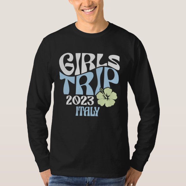 T-shirt Girls Trip 2023 Italy Beach Destination Retro Groo (Devant)
