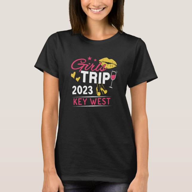 T-shirt Girls Trip 2023 Key West Weekend Travel Group Matc (Devant)