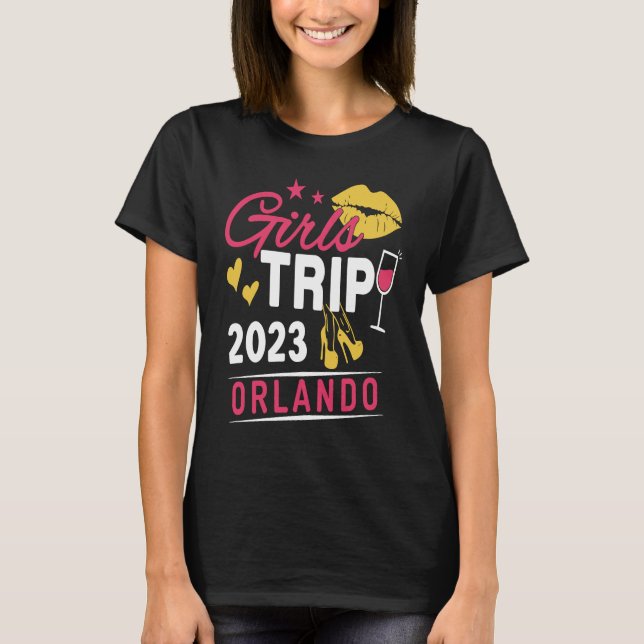 T-shirt Girls Trip 2023 Orlando Weekend Travel Group Match (Devant)