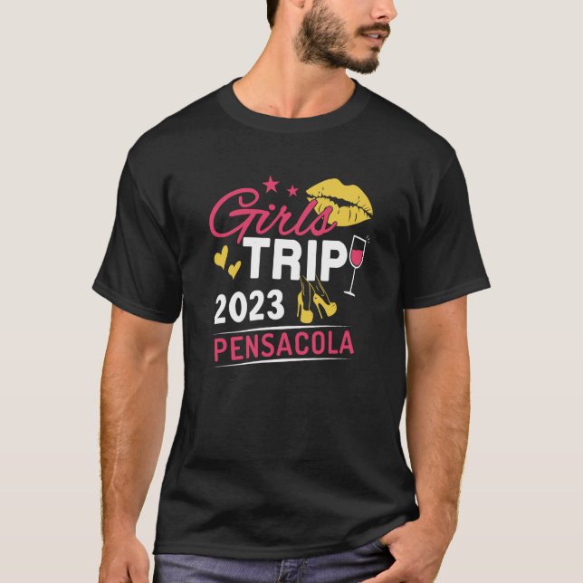 T-shirt Girls Trip 2023 Pensacola Weekend Travel Group Mat (Devant)
