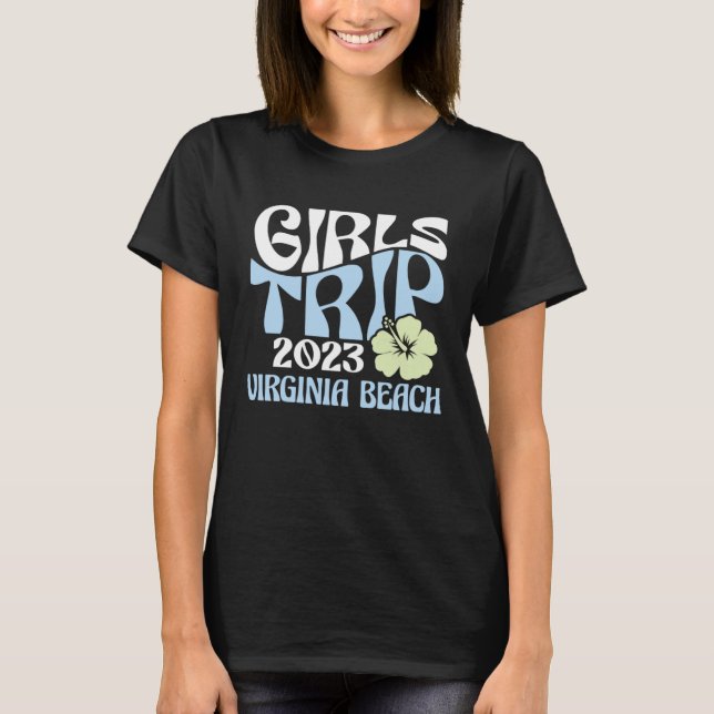 T-shirt Girls Trip 2023 Virginia Beach Beach Destination R (Devant)