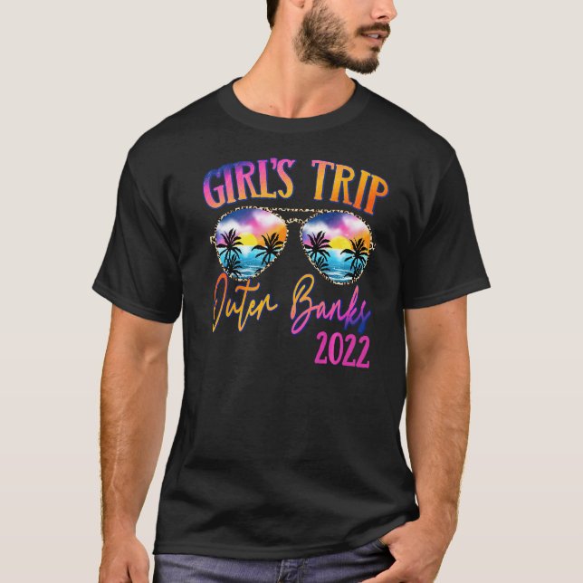 T-shirt Girls Trip Outer Banks Carolina 2022 Lunettes de s (Devant)