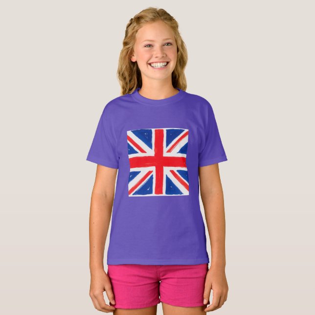 T-shirt Girl's union jack t shirt (Devant entier)