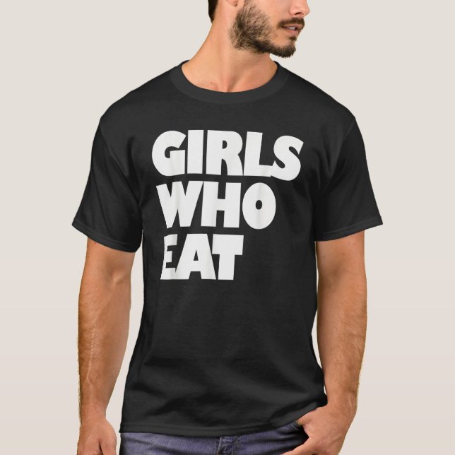 T-shirt Girls Who Eat  Fitness & Nutrition  Gym & Training (Devant)