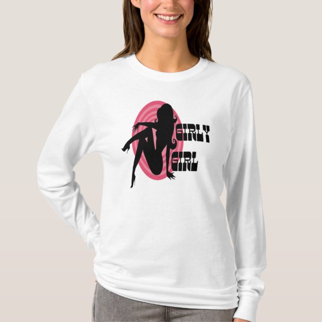 T-shirt Girly de femmes de diamant de rose de (Devant)
