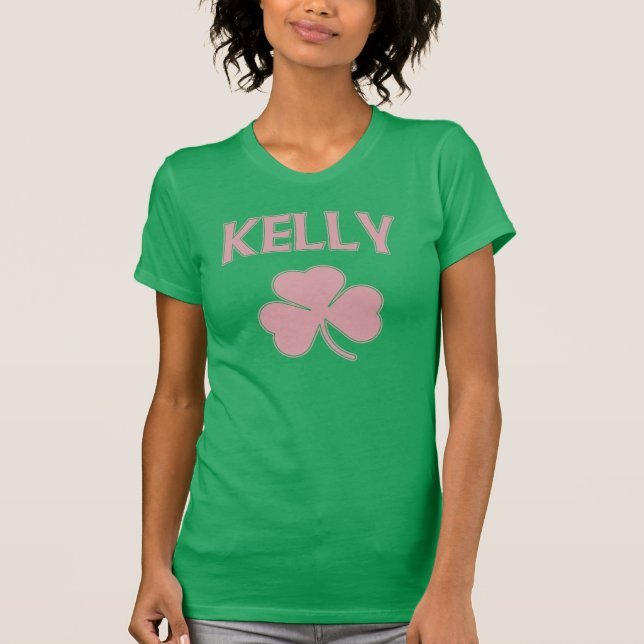 T-shirt Girly Irish Kelly Shamrock de famille (Devant)