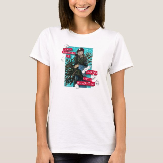 T-shirt Girly Little Christmas (Devant)