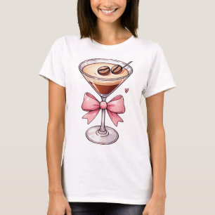 T-shirt Girly Martini shirt   Espresso Bow png   Bow marti
