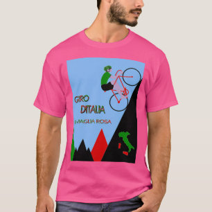 T-shirt Giro D Italia Bicycle Racing Publicité