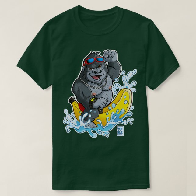 T-SHIRT GIRTHY GORILLA BEARZOO SERIES (Design devant)