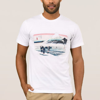 T-shirt Gisements Ukiyo-e du mont Fuji et de riz par