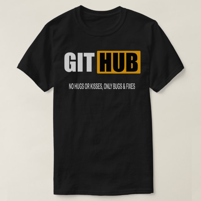 T-shirt Git la chemise du moyeu (Design devant)