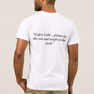 T-shirt gitan de l'or des hommes