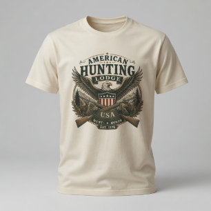 T-shirt Gîte de chasse américain vintage