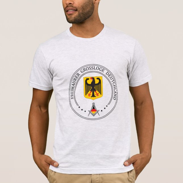 T-shirt Gîte de franc-maçonnerie d'Allemagne (Devant)
