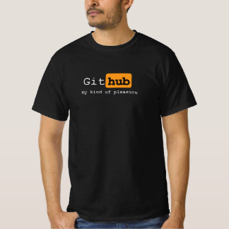 T-shirt GitHUB, noir