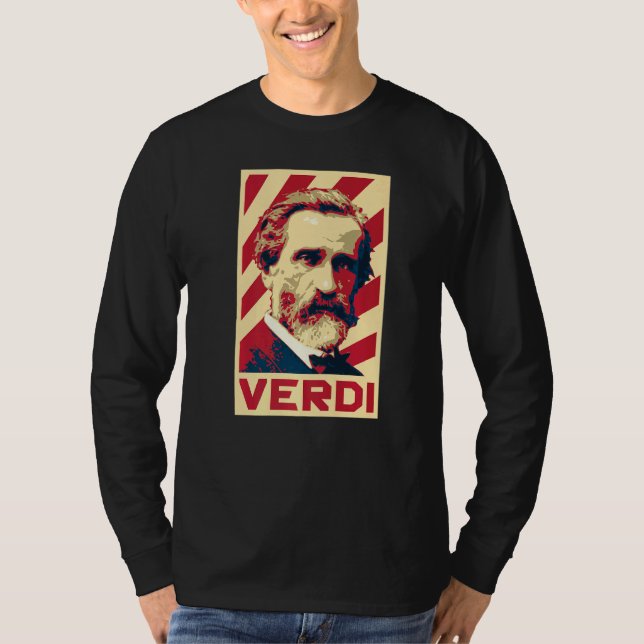 T-shirt Giuseppe Verdi Compositeur de musique classique Re (Devant)