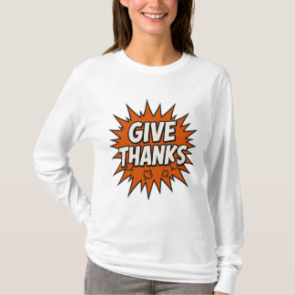 T-shirt : Give Thanks Grateful Comic Tee