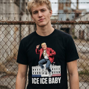 T-shirt Givre Donald Trump America d'abord Conservateur