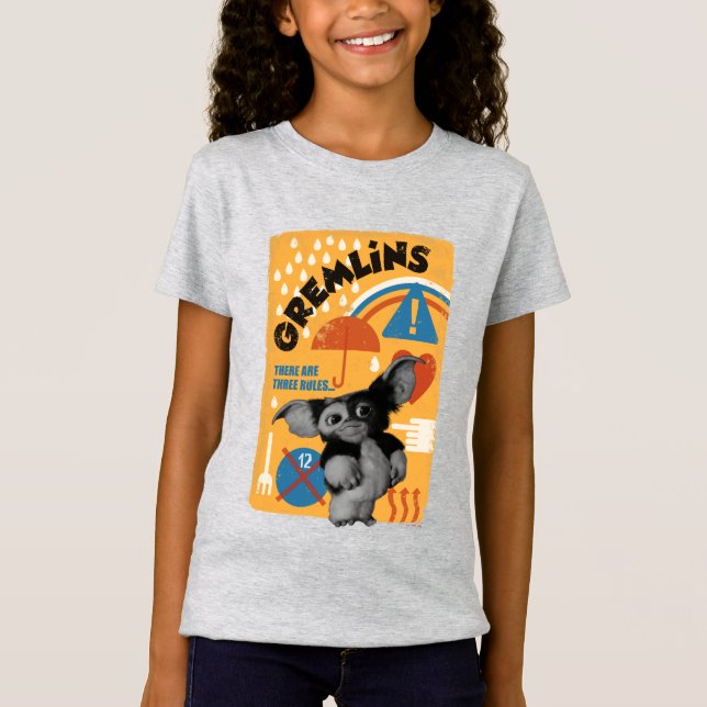 T-Shirt Gizmo | Il Y A Trois Règles (Devant)
