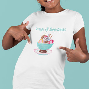 T-shirt Glace à l'eau colorée Sundae Enfants