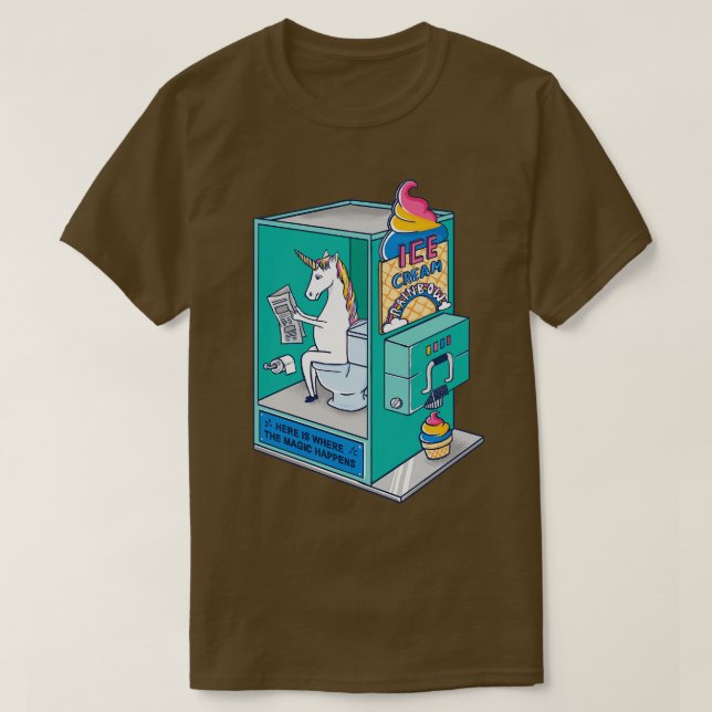 T-shirt Glace arc-en-ciel (Design devant)