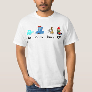 T-shirt Glace, banque, souris, Elf