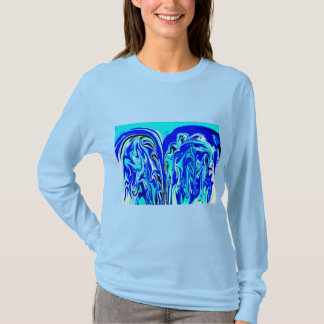 T-shirt Glace bleue mode saison hivernale festive