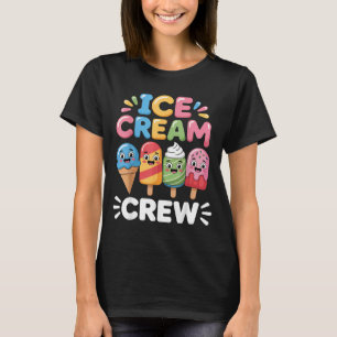 T-shirt Glace Cornet Crème Glacée Équipage Drôle d'Été Vib