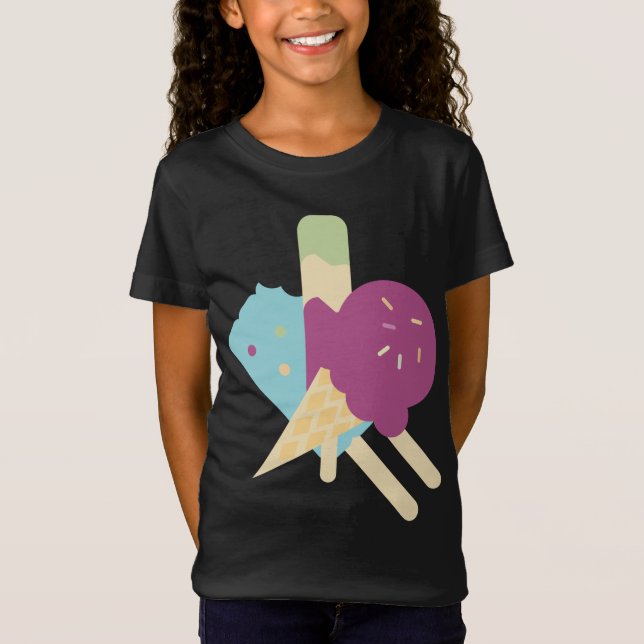 T-Shirt Glace d'anniversaire  (Devant)