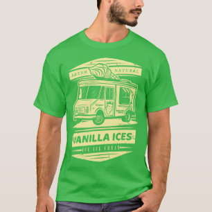 T-shirt Glace de glace à la vanille naturelle fraîche