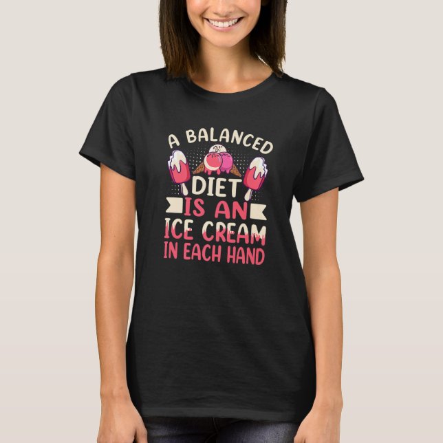 T-shirt Glace d'été (Devant)