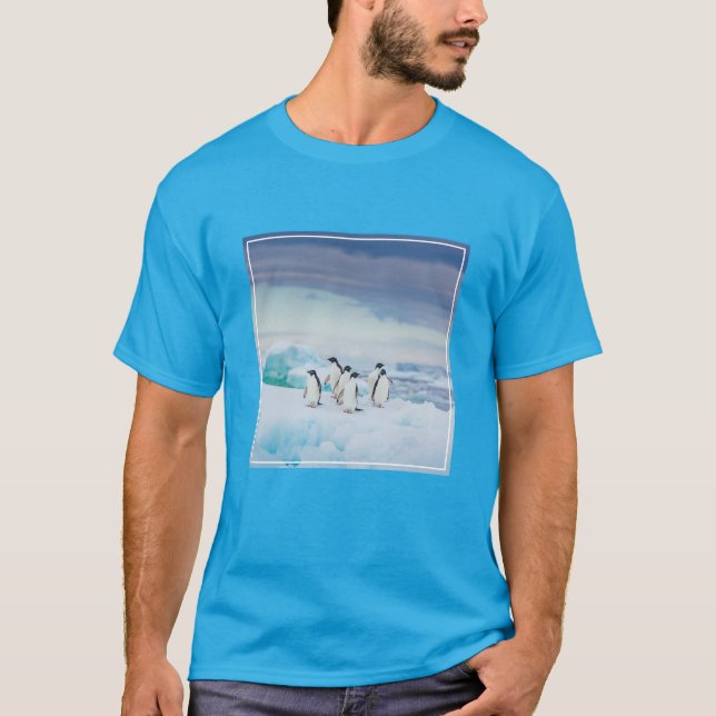 T-shirt Glace et neige | Adelie Penguins Antarctique (Devant)